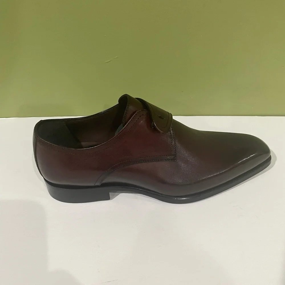 Emilio Franco shoes dressy burgundy leather calf Oxford